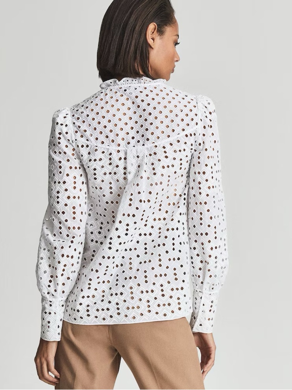 Reiss Yasmin Embroidered Top - Picture 12 of 15